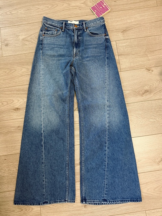 MOTHER Denim - Mother Jeans SNACKS The Lemon Twist Wide Leg Jeans/ Rolling in The Dough/ 26 NWT